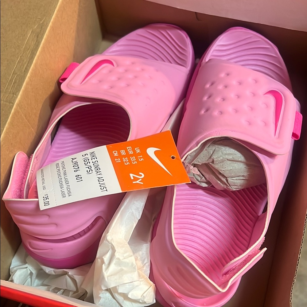 Nike Pink Slide Sandals